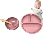 Suction Plates for Toddler | Stable Toddler Plates Baby Plates,Divided Plates Suction Plates for Birthday Travel Outdoor Use