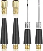 Foyods Valve Adapter Set, 8-Piece Bicycle Valve Adapter Set for Ball, Balloon, Gymnastics Ball and Air Mattress, Pump Adapter for All Standard Bicycle Valve Types DV&SV to AV, AV to DV, SV to DV