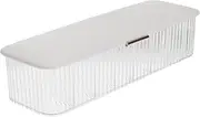 CAXUSD Multi Cable Organizer Box Dustproof Cord Storage with Reusable Cable Ties USB Cord Organizer for Efficient Wire Management Solution