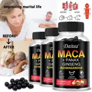 Maca Root (black, Red, Yellow) 10000 Mg (Lepidium Meyenii (root) 60 To 120 Caps