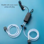 Mini Aquarium Air Pump Kit Oxygen Pump with Air Stone,Silent High Energy Efficie