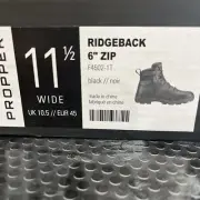 Propper 6" Side Zip Boot F4502-1T Size 11.5wide Black