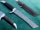 12" Custom Hand Made Damascus Steel Tanto Knife , Damascus Survival Tanto Knife