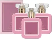 Marsh-mallow Blush Perfume for Women, Pink Blush Shams Al Emarat Khususi Eau De Parfum Spray, Strawberry Candy Sweet Vitality Perfume, Delicate Female Perfumes, Romantic (3pcs)