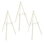 Creative Mark Thrifty Wood Tripod Display Easel - Beech Finish - 3 Pack