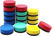 Mellisso 16 Pack Mini Dry Erase Erasers Magnetic Whiteboard Erasers Chalkboard Cleaners Dry Erasers Wiper (4 Colors, 2 x 2 Inch)