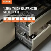 6 Pairs of 508mm Drawer Slides Side Mount Rails Heavy Duty Full Extension Steel Track Soft-Close Noiseless Guide Glides Cabinet Kitchen Runners
