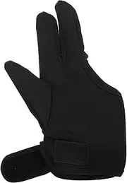 Generic Hair Styling Gloves Heat Resistant Three-finger Gloves Secure Strap for Curling Iron Flat Iron