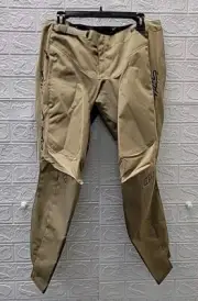 New Troy Lee Designs GP Pro Split Leg Knee Panels Pant Khaki Size 34