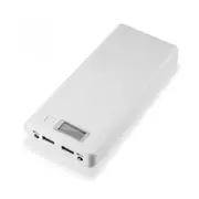8 x 18650 2A 2 USB Ports LCD Display 20000mA Battery Case Power With LED Light Bank Box For iPhone X XS Xiaomi Mi9 Mi8 S9 S10 WHITE COLOR