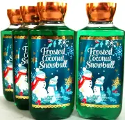 Bath Body Works FROSTED COCONUT SNOWBALL Shower Gel, 10 fl. oz., NEW x 4