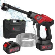 Andeman Cordless Pressure Washer with 3.0Ah Battery, 800 PSI 1.5 GPM Portable Pressure Washer with 6 in 1 Nozzles, Power