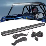 Roof 31" LED Light Bar Mounts Wire Kit For 15-21 Polaris RZR XP Turbo/XP 4 Turbo