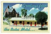 Psycho Movie Bates Motel "Greetings" Classic Postcard Horror Remake 1998 Unused