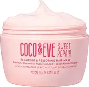 Coco & Eve Sweet Repair Repairing and Restoring Hair Mask Blend of Biomimetic Ceramides, Hyaluronic Acid, Vegan Keratin Repair Dry Damaged Hair by Heat or Chemical, Hydration & Shine (212 ml)