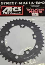MCS CHAINRING BMX BIKE SPROCKET 42t BLACK usa! GT Haro SE Racing Redline JMC new