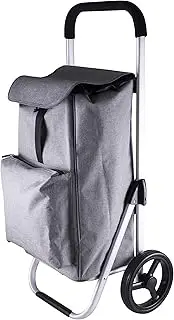 Karlstert Deluxe Shopping Trolley, 40 Litre Capacity, Graphite