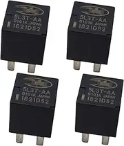 Relay 5L3T-AA (Set of 4) - 12V 4 Pin 20A Automotive Oil Pump Starting Multi Purpose Relay Replace 5L3T-AA 8T2T-CA
