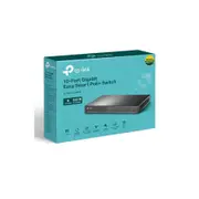 TP-Link TL-SG1210MPE 10-Port Gigabit Easy Smart Switch with 8-Port PoE+PORT: 8 Gigabit PoE+ Ports, 2x Gigabit Non-PoE Ports, 1 Combo Gigabit SFP S