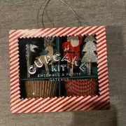 Meri Meri Christmas Cupcake Holders Toppers Party Picks 24 Santa New Damaged Box