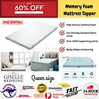Giselle Bedding Cool Gel Memory Foam Mattress Topper w/Bamboo Cover 5cm - Queen