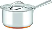 Essteele Per Vita 3-Piece Saucepan Set - Stainless Steel with Copper Base, Induction Compatible, Dishwasher & Oven Safe, Italian Made, Includes 14cm, 16cm & 18cm Pans