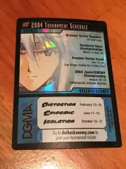 Dot Hack .Hack Enemy TCG Foil 2004 Tournament Schedule Card M/NM
