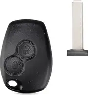 FLJKCT Car Key Shell 2 Buttons Car Key Shell Remote Key Protective Shell,for Renault Dacia Modus Clio 3 Twingo Kangoo 2
