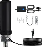 MagiDeal TV Antenna Outdoor Amplifier Cable Length 10M Impedance 75Ohms Booster Amplifier for Indoor Home