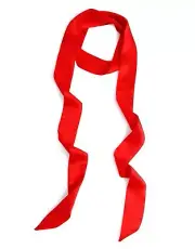 Long Slim Scarf for Mime Costume Silk Ribbon Purse Scarf Belt Red Neck Hair A...
