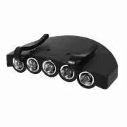 5 LED Cap Hat Brim Clip Head Light Lamp Headlamp Fishing Hiking Cycling CW