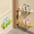 with 4 Hooks Wall Mounted Towel Rack Dopamine Color Bath Towel Hanger Bathroom