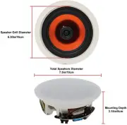 Get 6.5" 2Way Bluetooth Speakers for Flush Mounting in Ceiling/Wall in Your Home