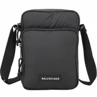 在飛比找Yahoo奇摩購物中心優惠-BALENCIAGA Explorer 字母標籤尼龍肩背郵差