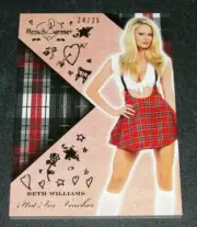2018 Benchwarmer BETH WILLIAMS Hot For Teacher #5 Gold Foil Variant/25 PLAYBOY