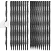 24 Inches Straight Rebar Stakes(20-Pack), 1/2" Diameter Steel Metal Stakes fo...