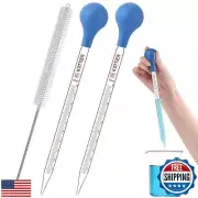 MRXBN 10ml Glass Pipettes Dropper, Lab Graduated Dropper for Liquid Essential