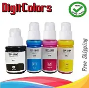 DC 4 Pack KCMY Ink Refill Kits 502 for ET-2750 2760 2700 2850 3760 4760 ST-2000