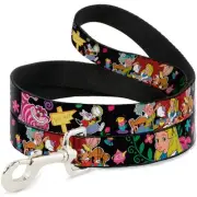 Pet Leash - Alice's Encounters in Wonderland - 6 Feet Long - 1" Wide