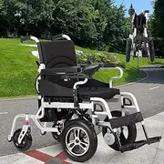 Lightweight Electric Wheelchairs for Adults,Durable Foldable Motorized Wheelchairs for Seniors,Portable Compact Intelligent Power wheelchairs,500W Motor All Terrain Wheelchairs-Airline Approved