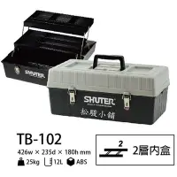 在飛比找Yahoo!奇摩拍賣優惠-【松駿小舖】SHUTER樹德TB-102工具箱【附發票】專業