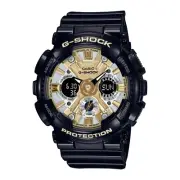 Casio G-Shock S-SERIES Magnetic Resistance Black/Gold Womens Watch GMAS120GB-1A