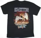 LED ZEPPELIN SWAN SONG NEW BLACK T-SHIRT