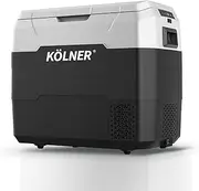 [Kolner] 50L Fridge Freezer Cooler 12/24/240v Camping Portable Esky Refrigerator - Black
