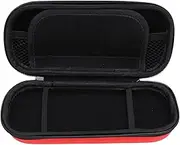 Yunseity for 3000 Hard Case, Water EVA Carry Case with Wrist Strap, Game Console Case with Pockets, for Game Console Accessories, Anti Scratch, Two Way Zipper (Red)