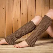 Thermal Knitted Leg Warmer, Cute Knee High Socks, Winter Preppy Style Thermal Baggy Leg Warmer
