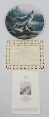 Bradford Exchange ~ Kevin Daniels Collector Plate "Howling Lesson" w/COA