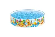 Intex 1.22mx25cm Round Ducking Snapset Kids Pool Swimming Outdoors 3+
