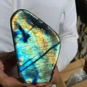 1.6lb Natural Labradorite Quartz Crystal Freeform Mineral Specimen Healing