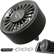 Car Fans - Car Cooling Clip Fan | Portable Cooler Device with Colorful Light Scent Decoration for Truck RV Van Room Home Pickup